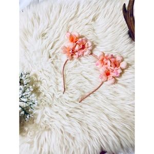 Floral cat ear headband